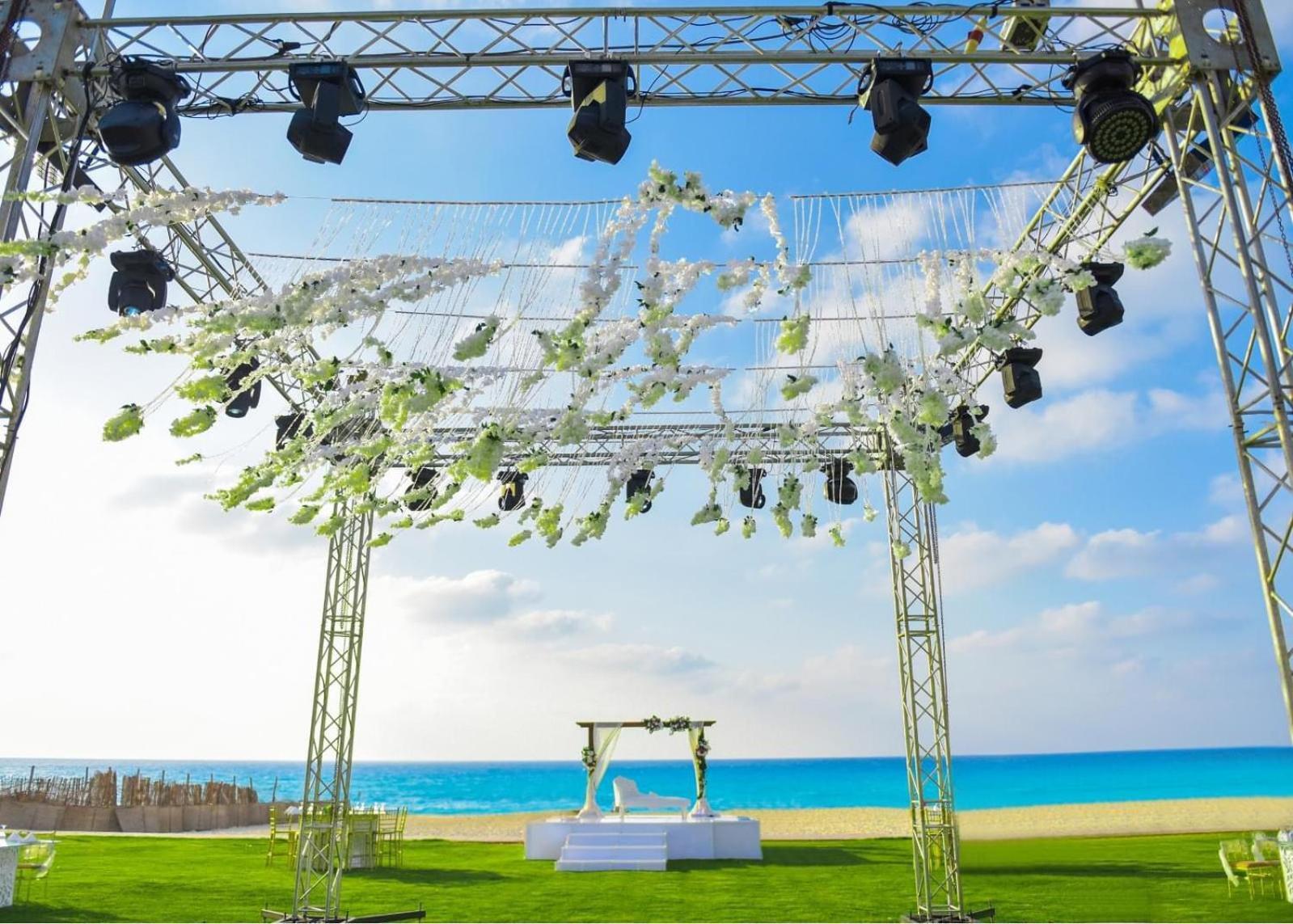 โรงแรมบอร์ก เอล อาหรับ บีช บอร์จเอลอาหรับ ภายนอก รูปภาพ A wedding canopy