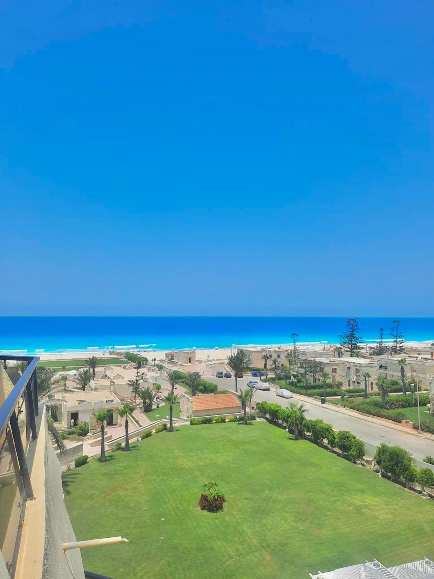 โรงแรมบอร์ก เอล อาหรับ บีช บอร์จเอลอาหรับ ภายนอก รูปภาพ View of the Mediterranean Sea from the city